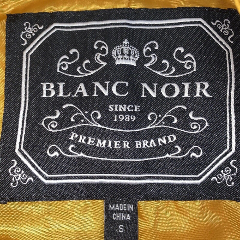 Blanc Noir Multi Zippered Pockets Belted Trench Coat Womens Cotton Blends SZ S - Picture 12 of 14